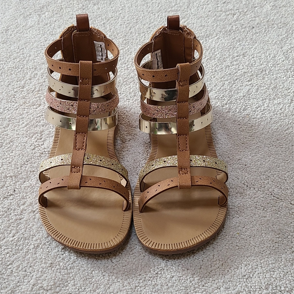 Oshkosh Toddler girls zip up Gladiator sandals